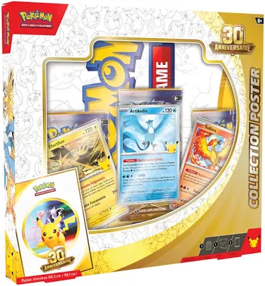 Coffret Pokémon Poster 30 Ans